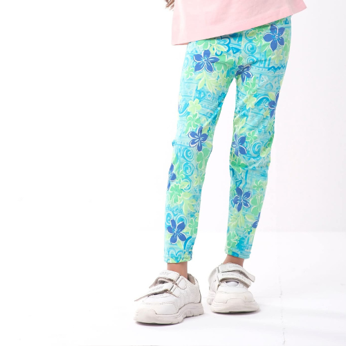 Kids Leggings - Ocean blue