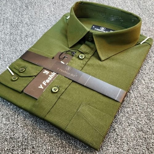 Cotton Executive Formal Shirt - Olive